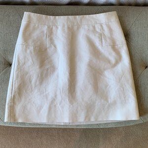 J. Crew White Mini Skirt